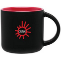 14 Oz. Minolo Mug With Matte Black Outside/ Glossy Red Interior